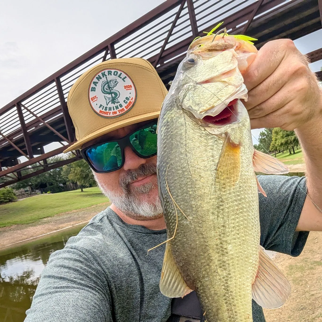 Largemouth bass caught on Fishbrain