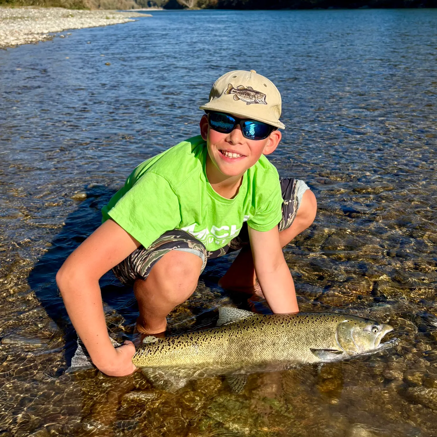Chinook salmon caught on Fishbrain