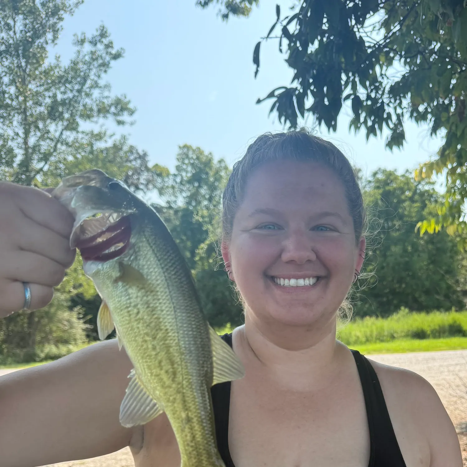 Largemouth bass caught on Fishbrain