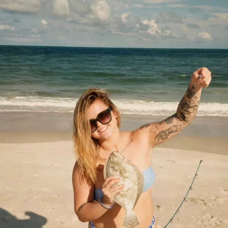 Summer flounder caught on Fishbrain