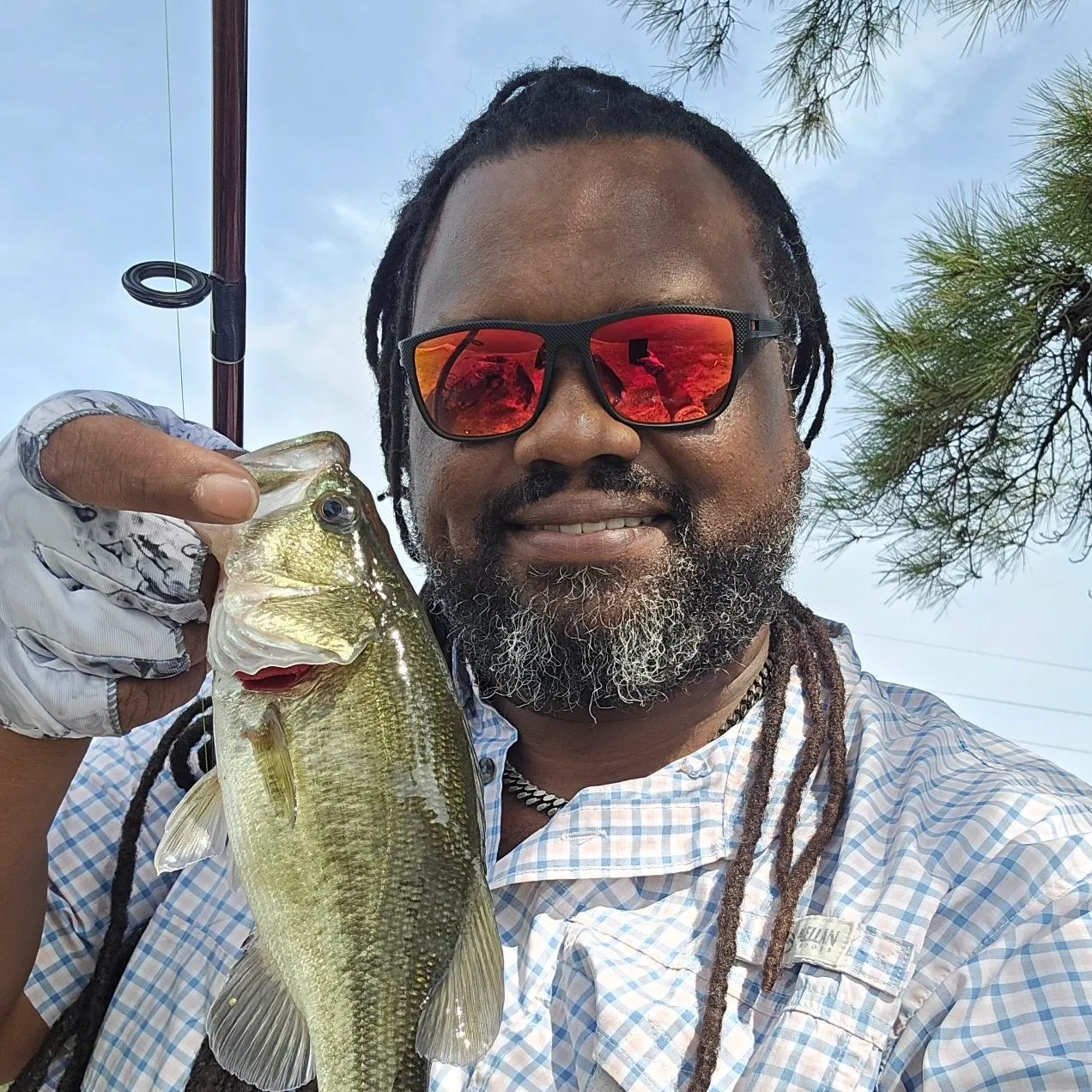 Largemouth bass caught on Fishbrain