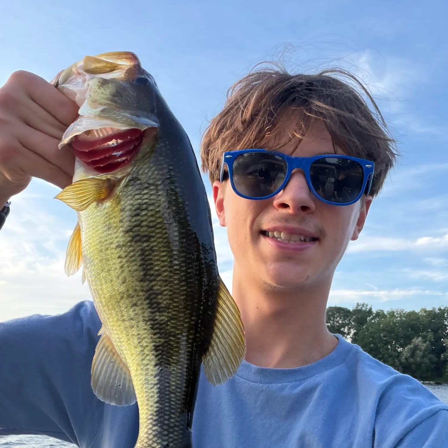 Largemouth bass caught on Fishbrain