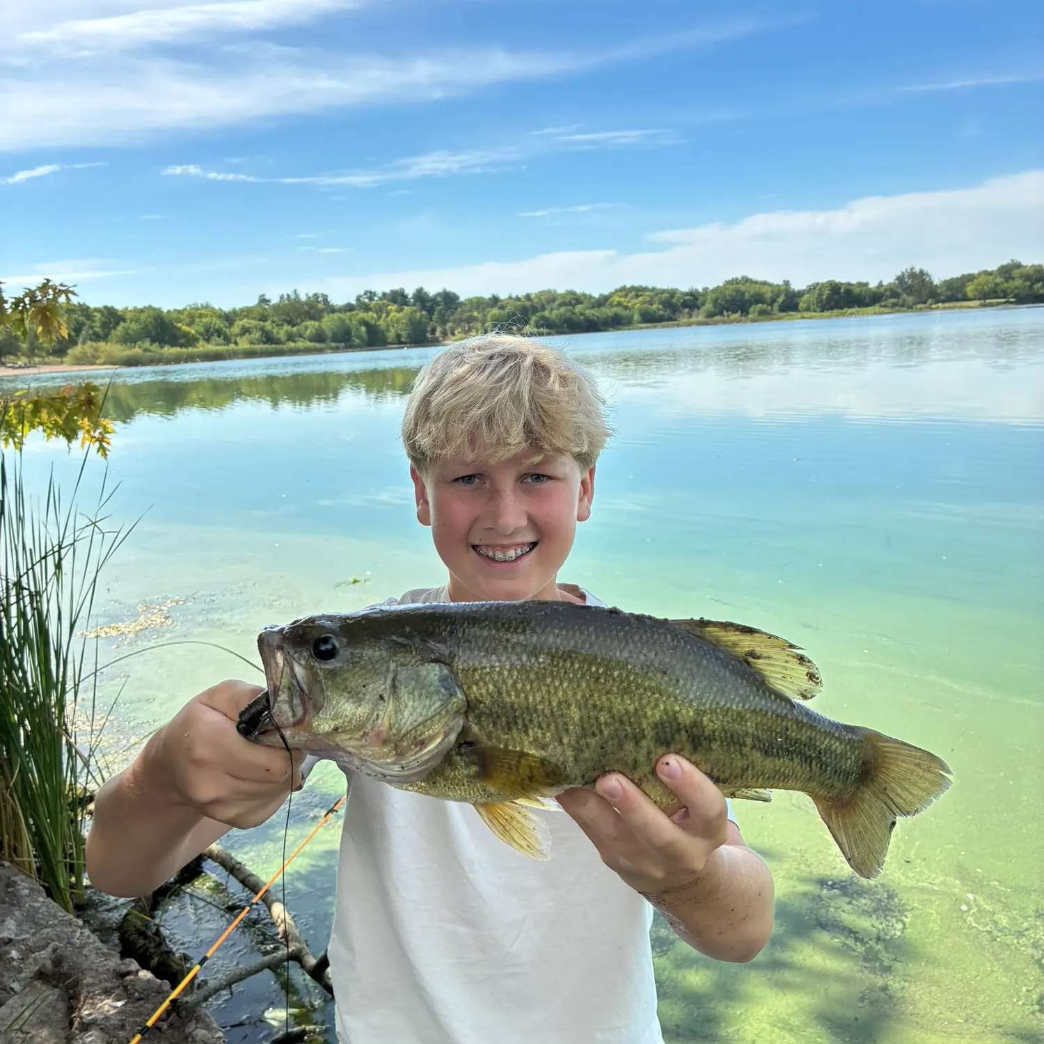 Largemouth bass caught on Fishbrain