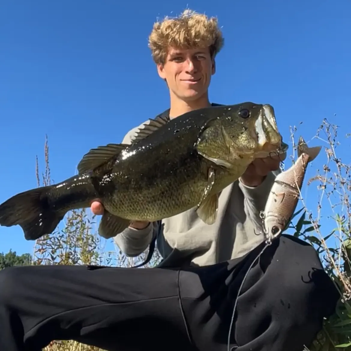 Largemouth bass caught on Fishbrain