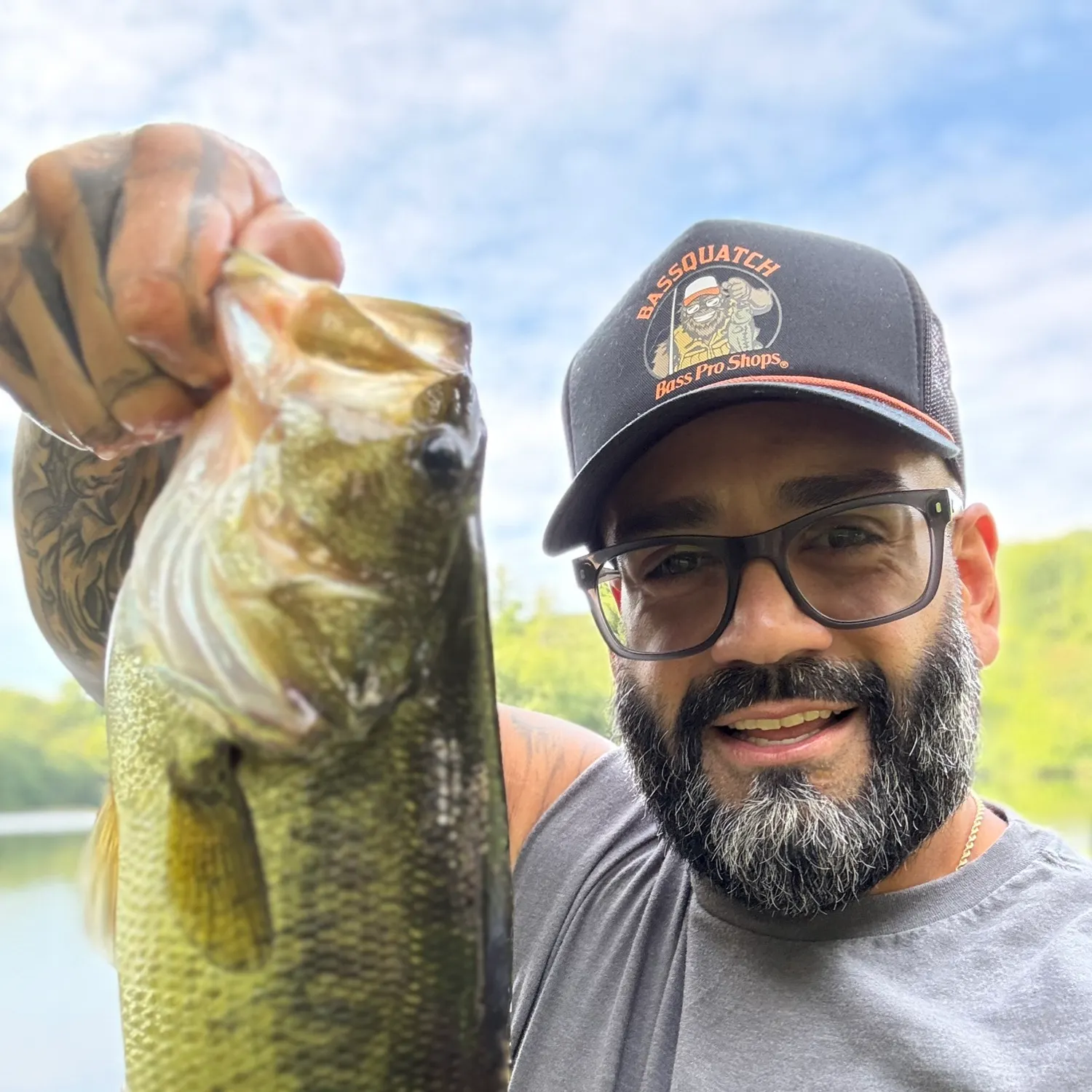Largemouth bass caught on Fishbrain