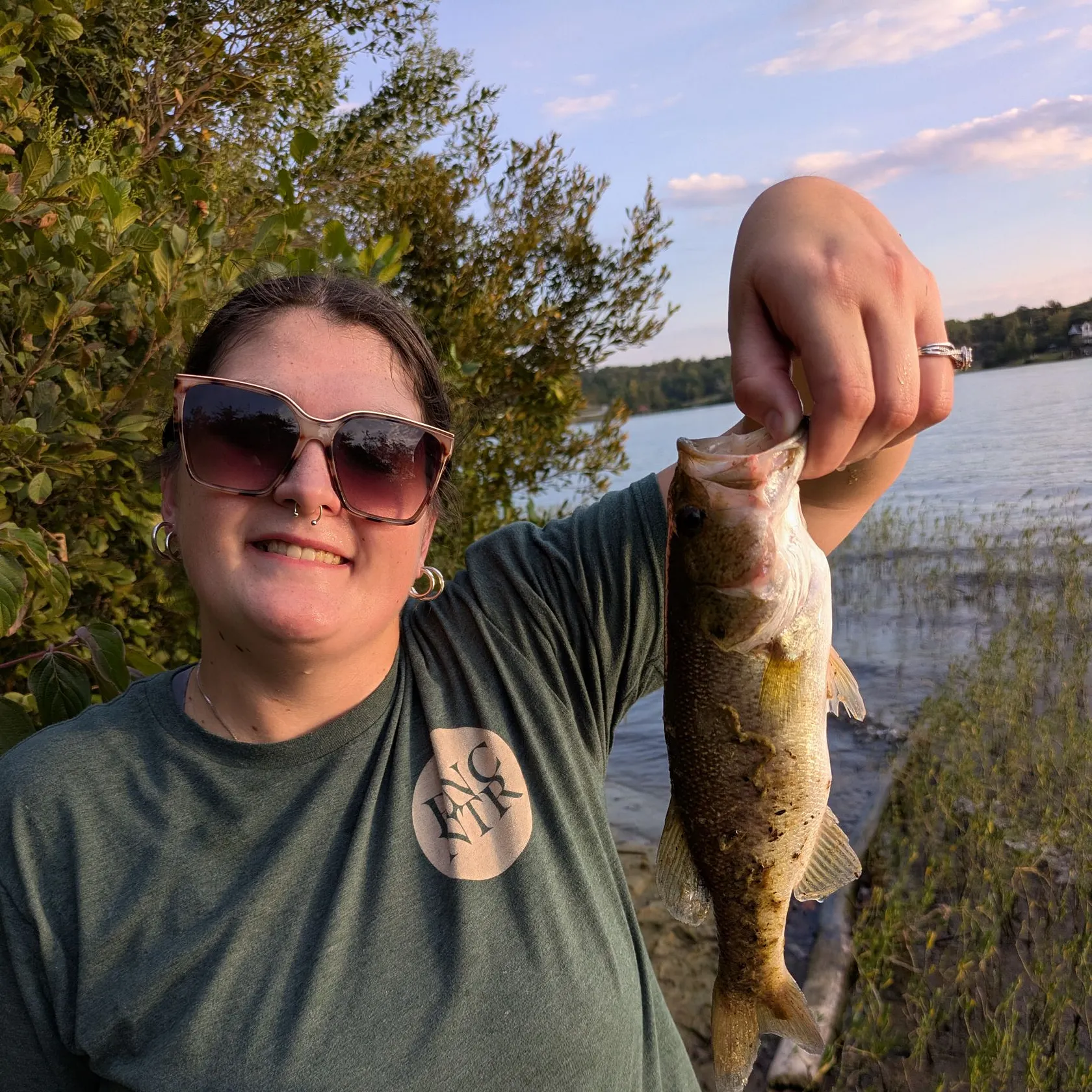 Largemouth bass caught on Fishbrain