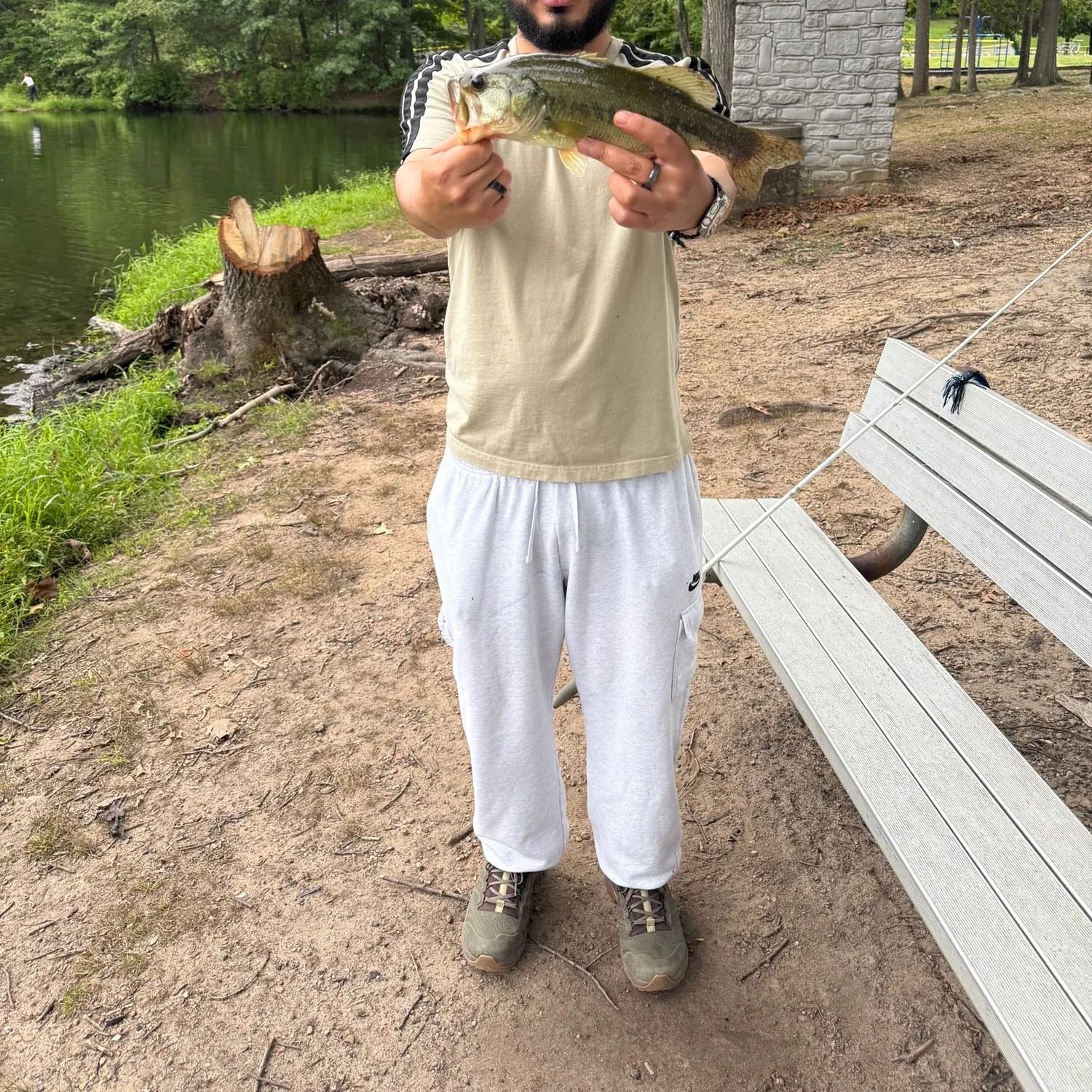 Largemouth bass caught on Fishbrain