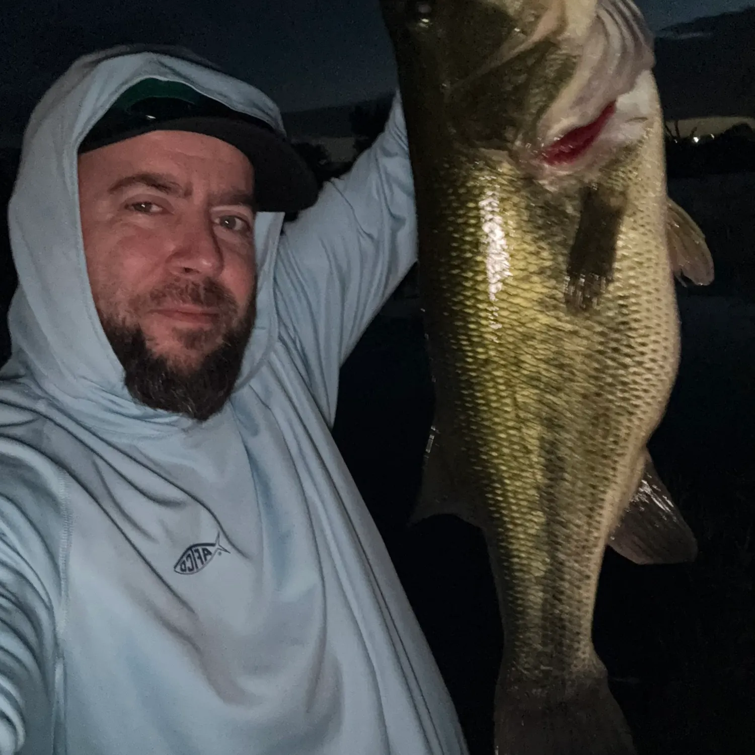 Largemouth bass caught on Fishbrain