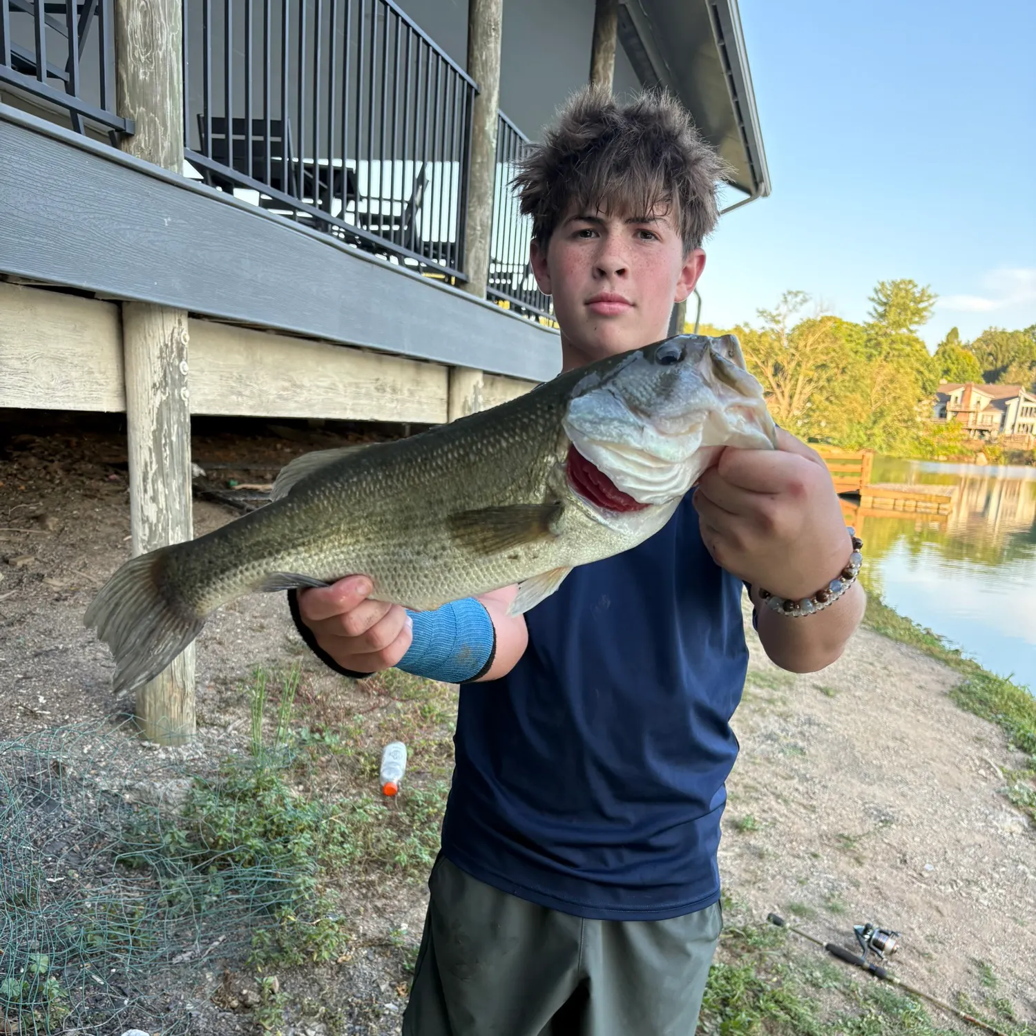 Largemouth bass caught on Fishbrain