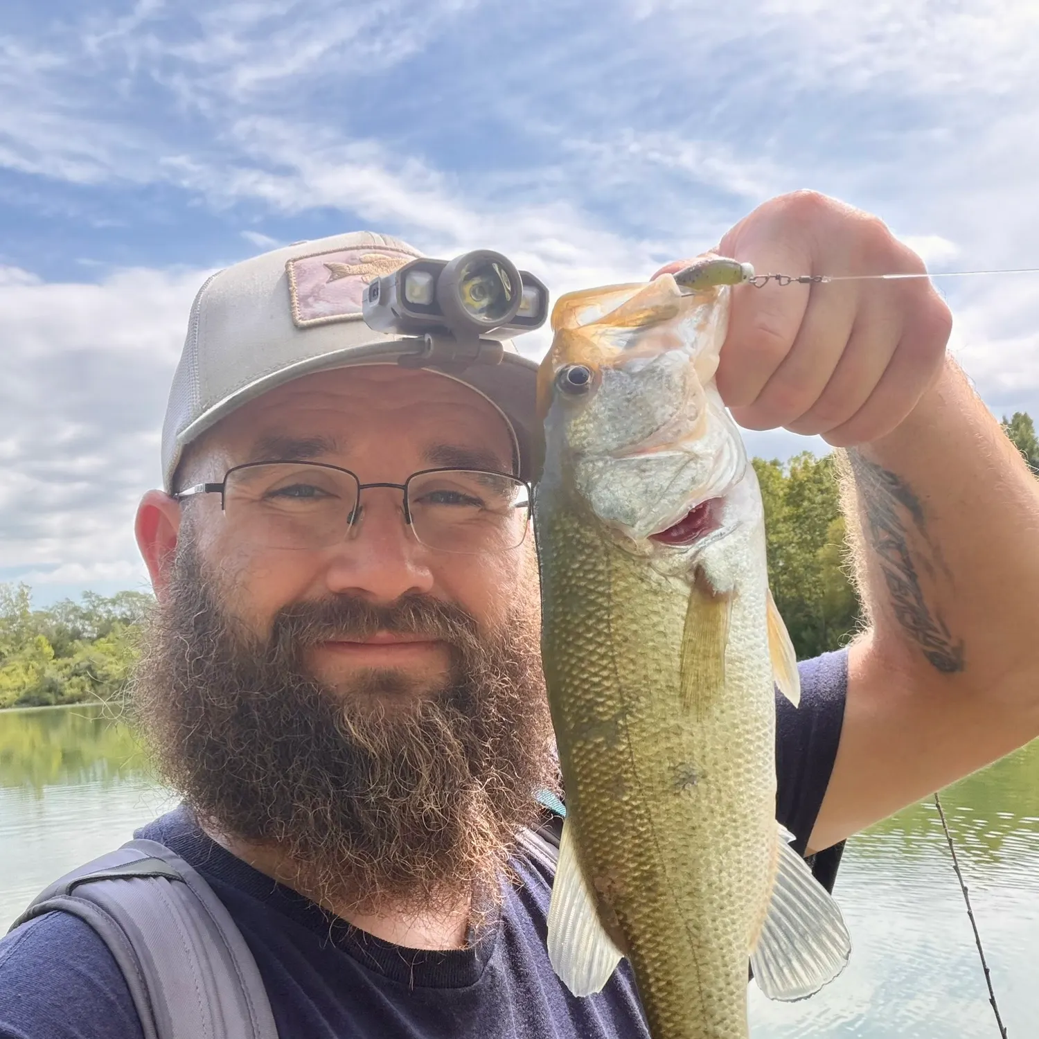 Largemouth bass caught on Fishbrain