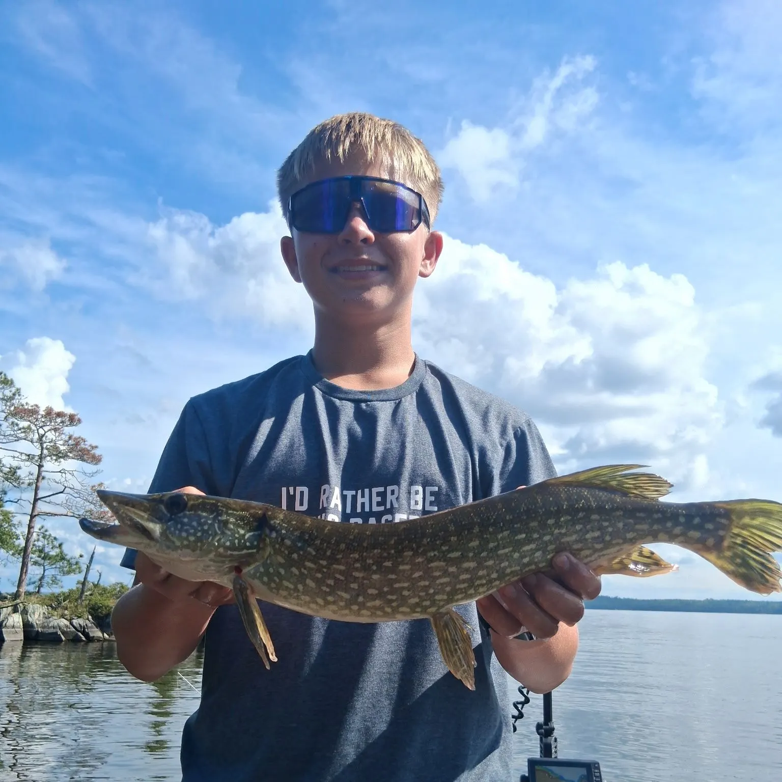 Northern pike caught on Fishbrain