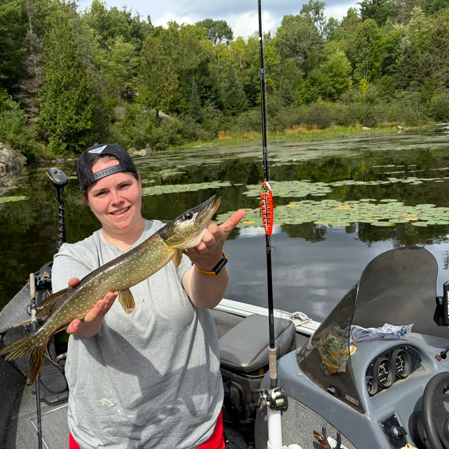 Northern pike caught on Fishbrain