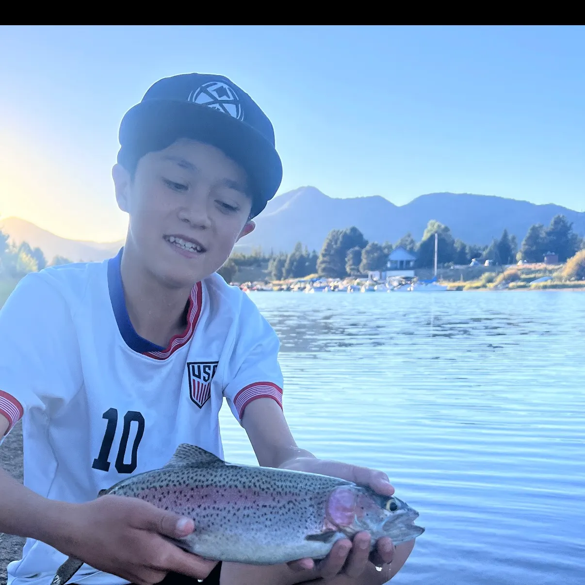 Rainbow trout caught on Fishbrain