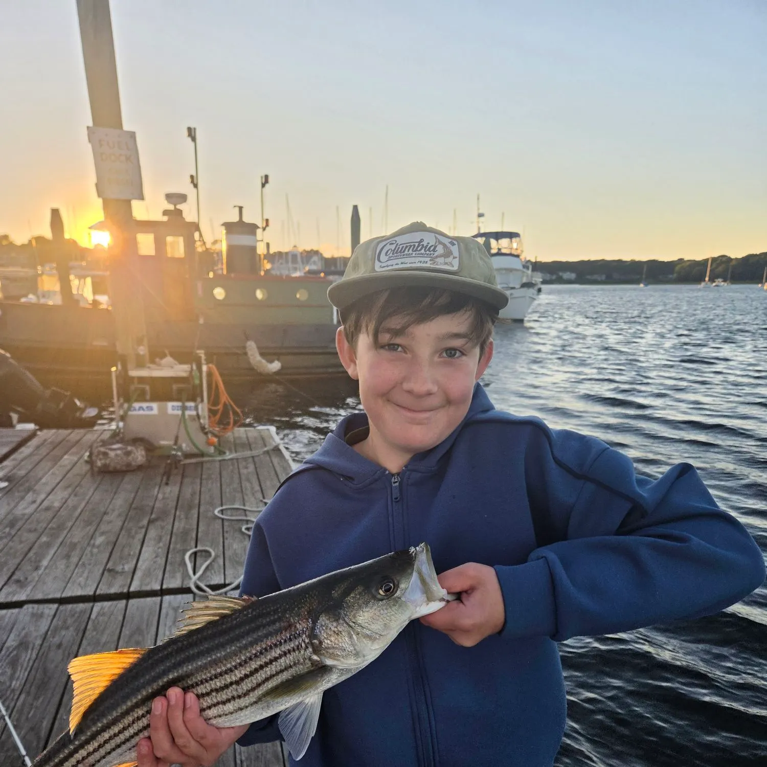 Striped bass caught on Fishbrain
