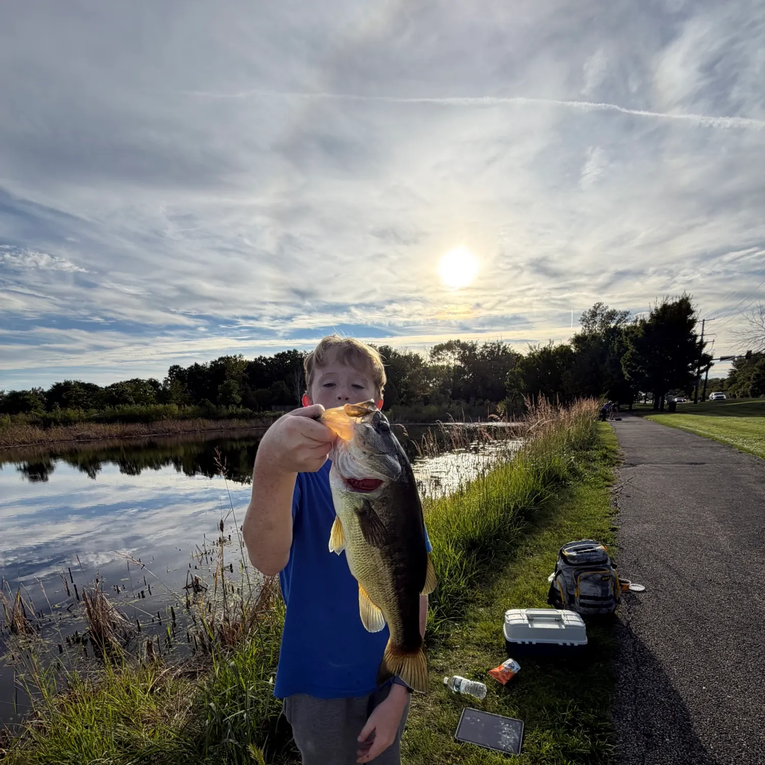 Largemouth bass caught on Fishbrain