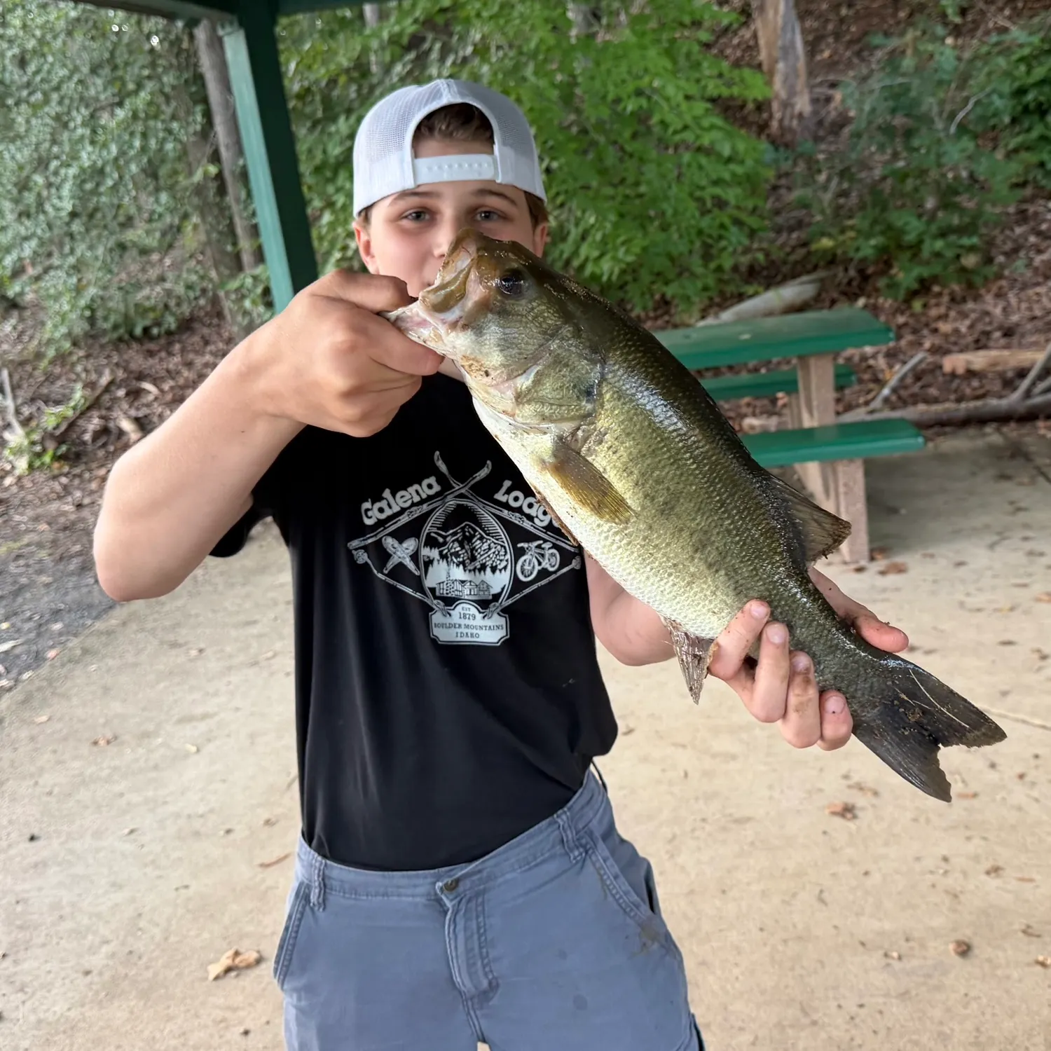 Largemouth bass caught on Fishbrain