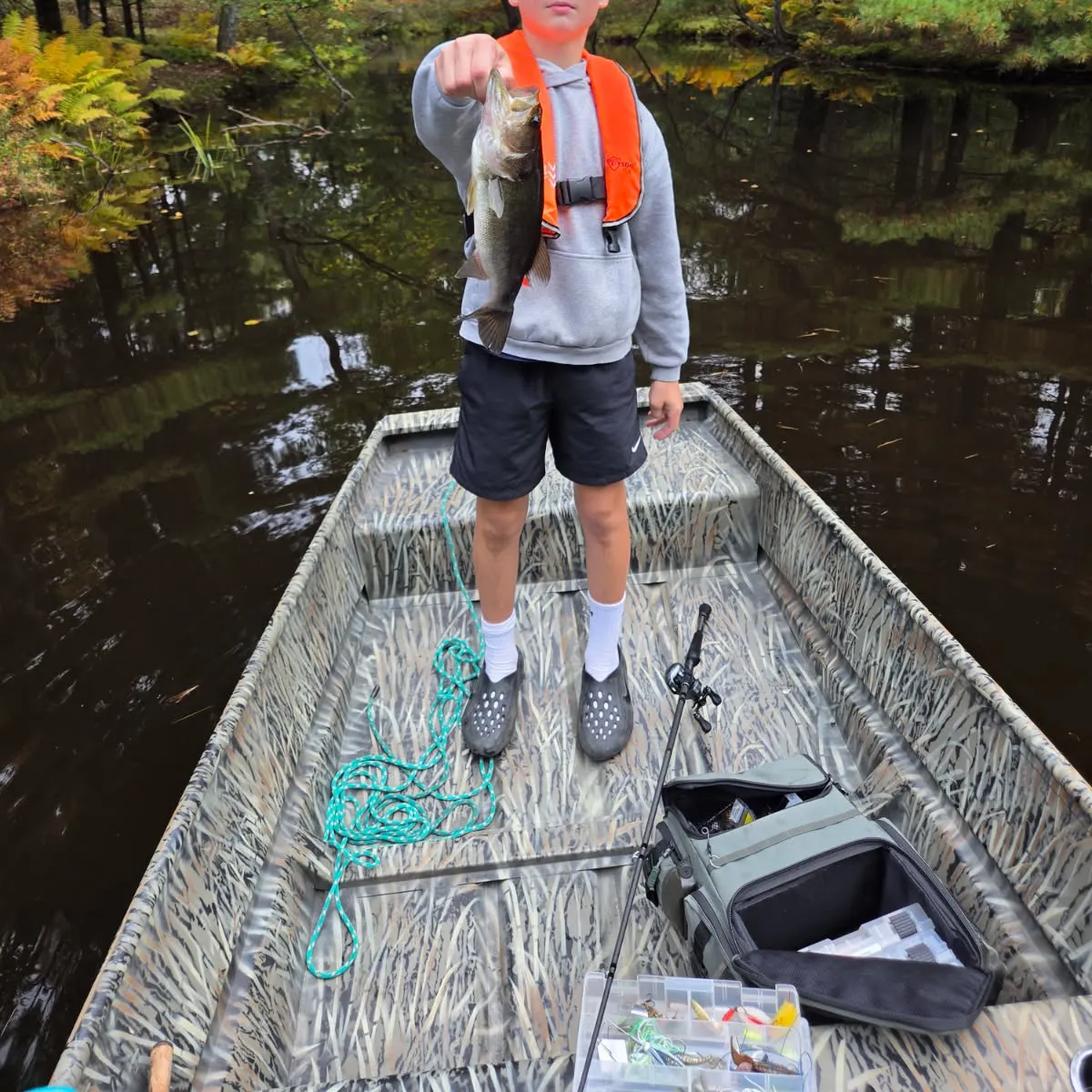 Largemouth bass caught on Fishbrain