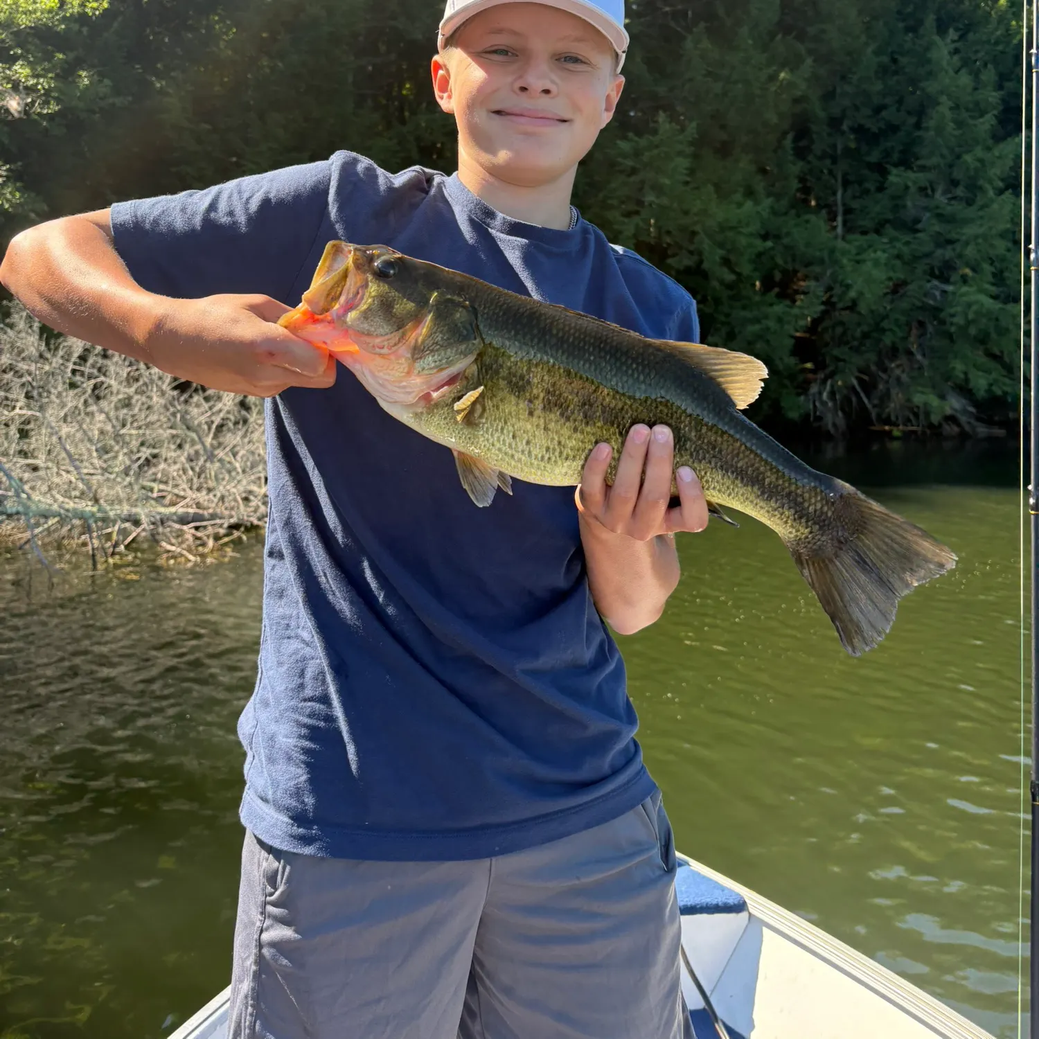 Largemouth bass caught on Fishbrain