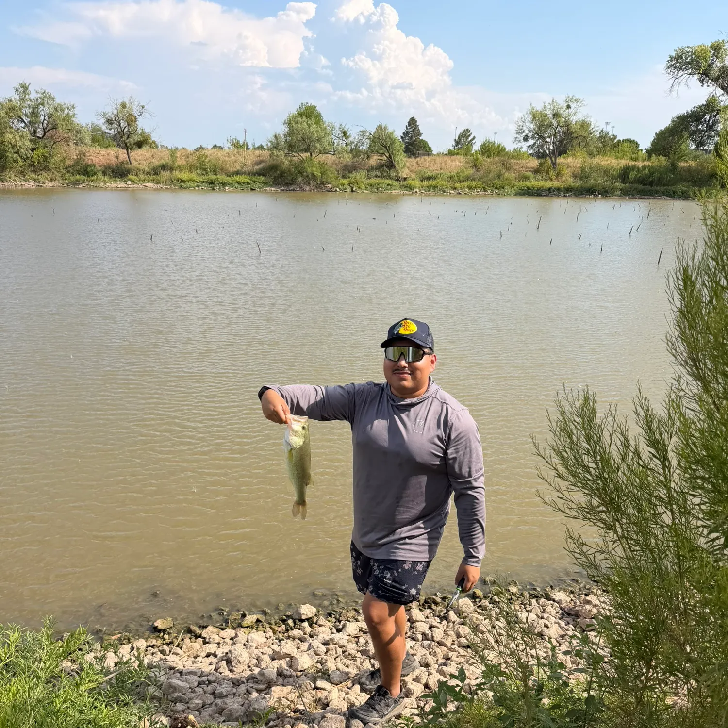 Largemouth bass caught on Fishbrain