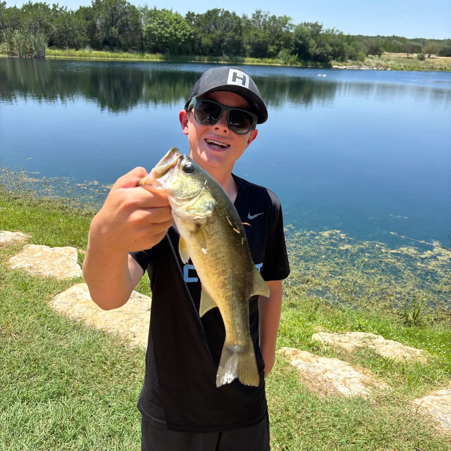 Largemouth bass caught on Fishbrain