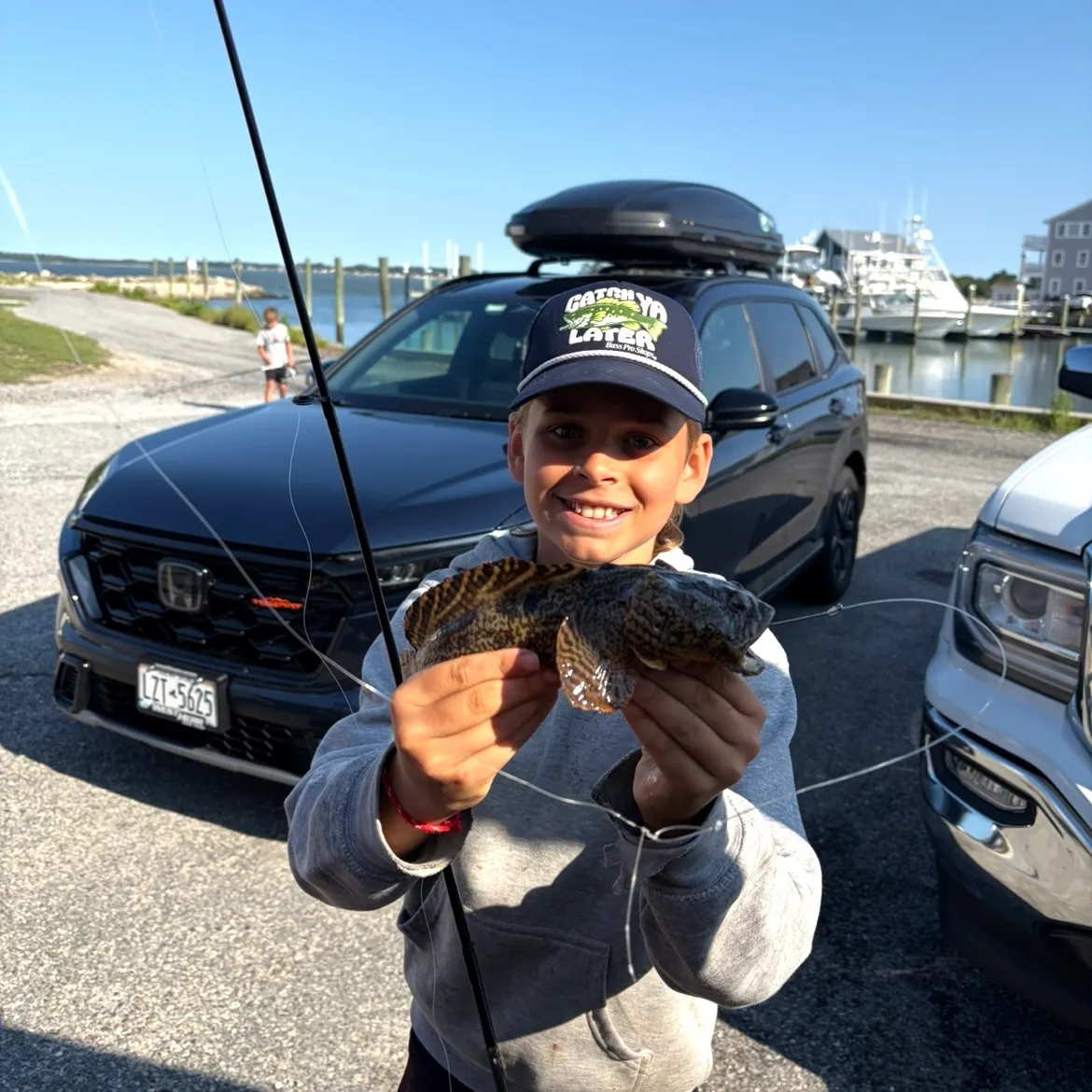 Oyster toadfish caught on Fishbrain