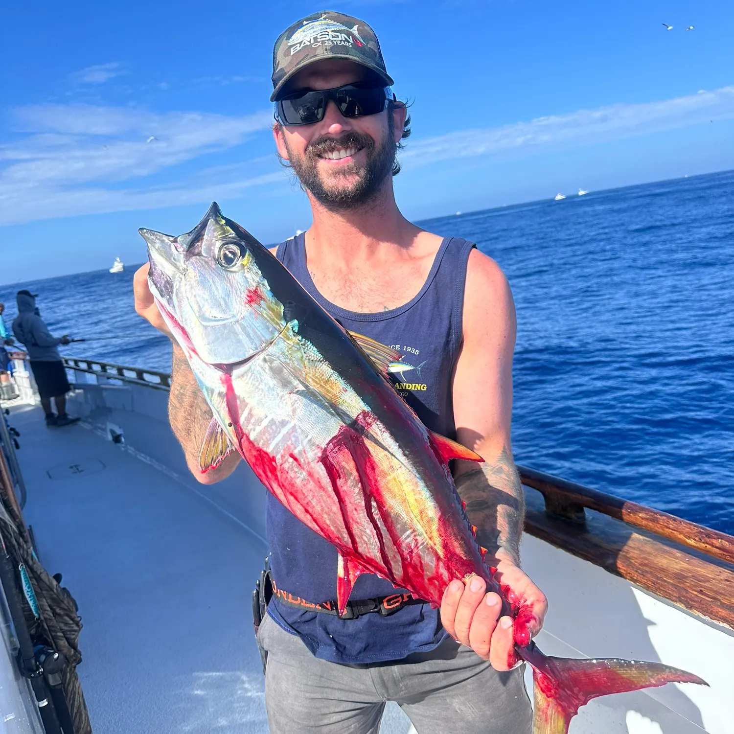 Yellowfin tuna caught on Fishbrain