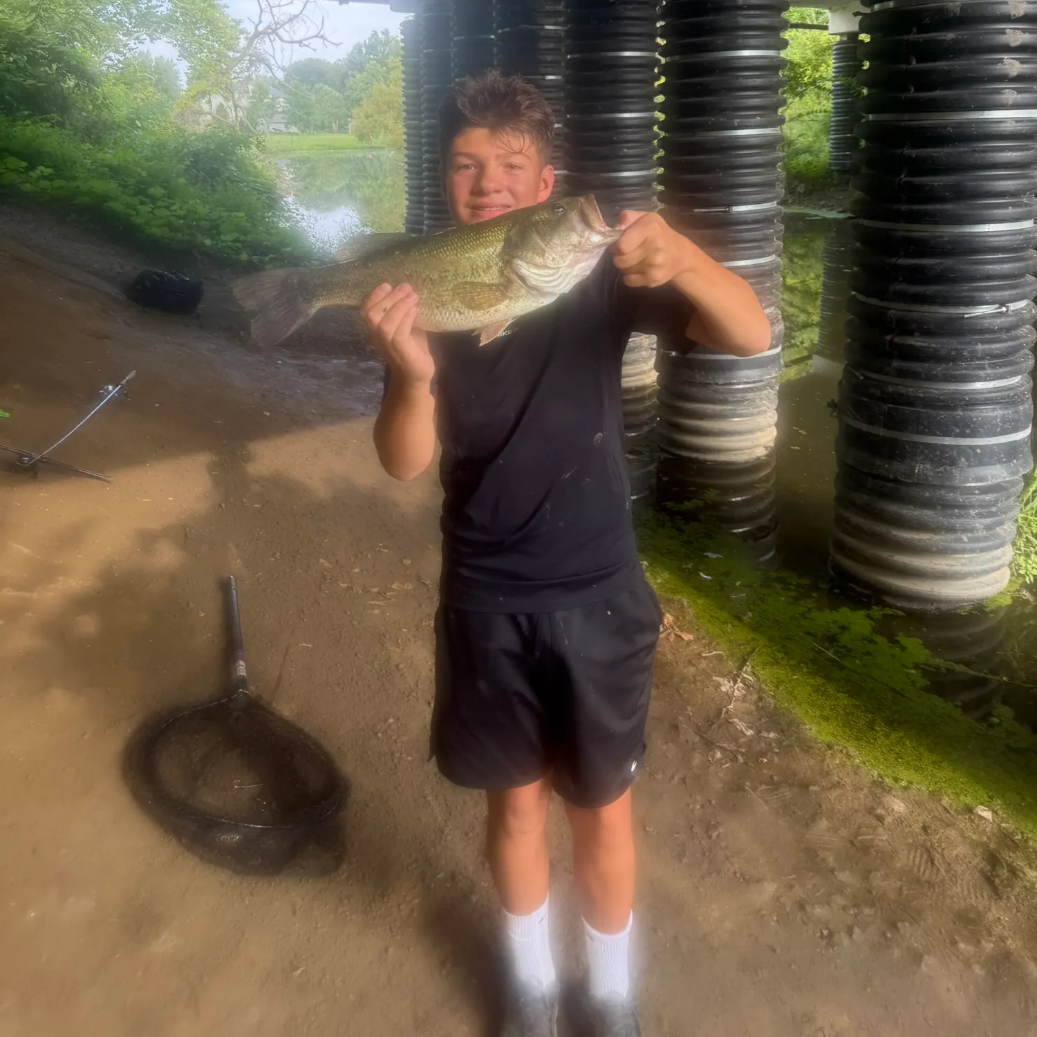 Largemouth bass caught on Fishbrain