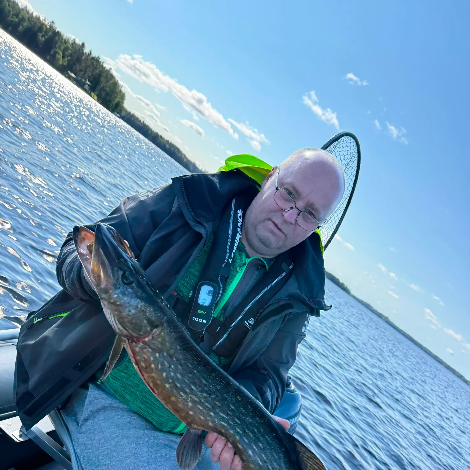 Northern pike caught on Fishbrain