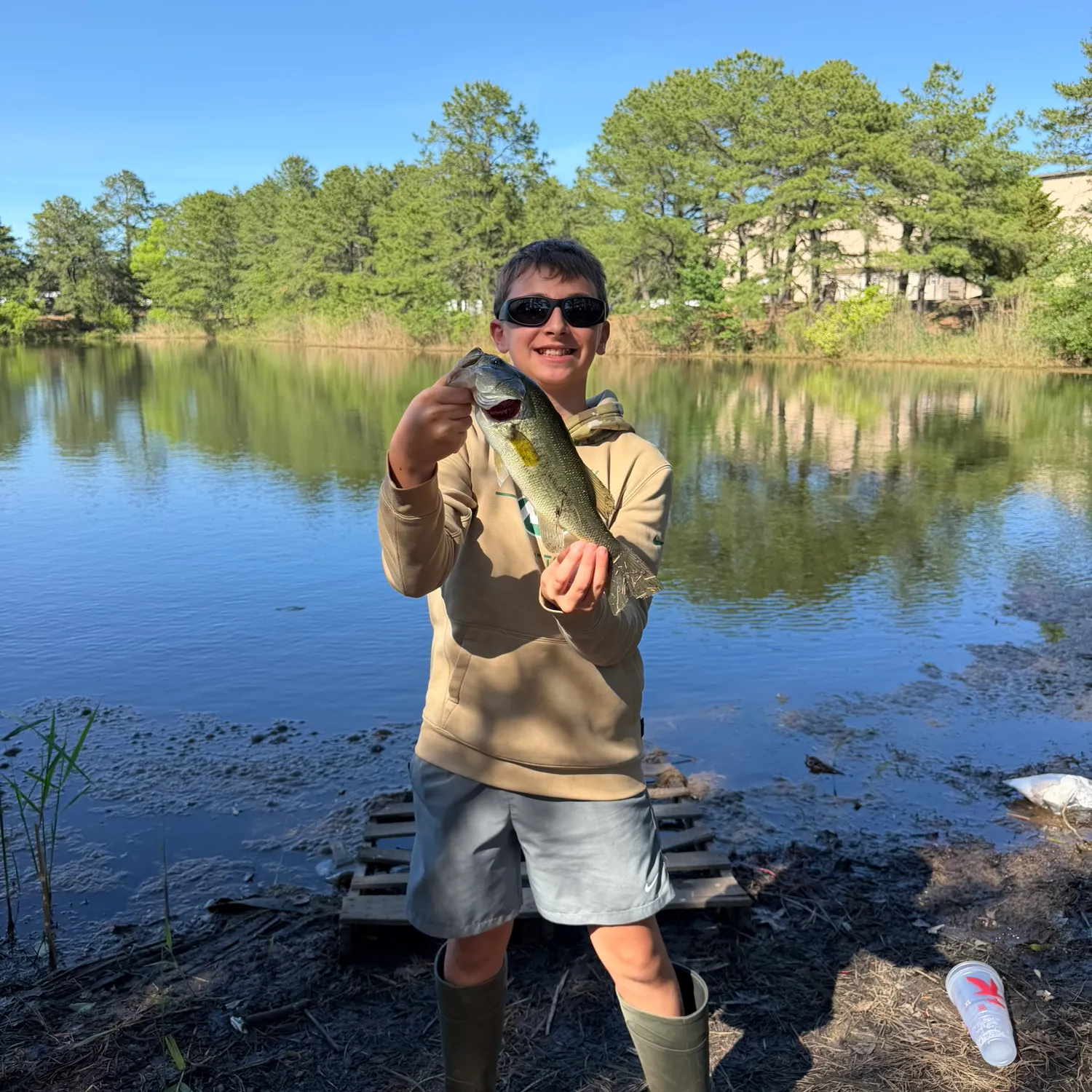 Largemouth bass caught on Fishbrain