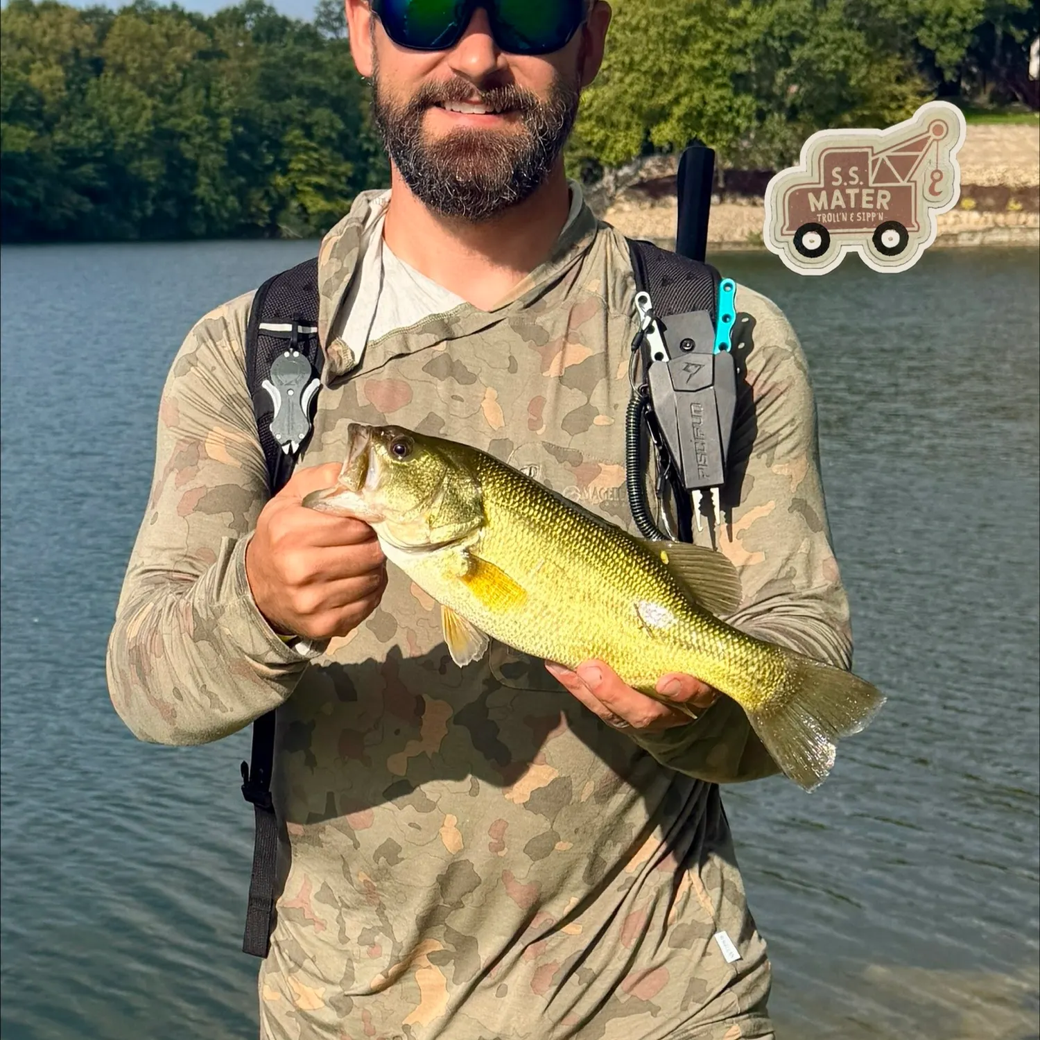 Largemouth bass caught on Fishbrain