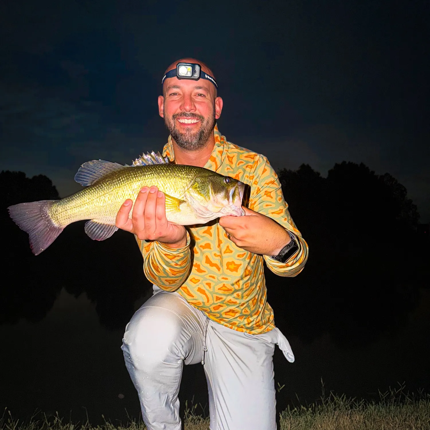 Largemouth bass caught on Fishbrain