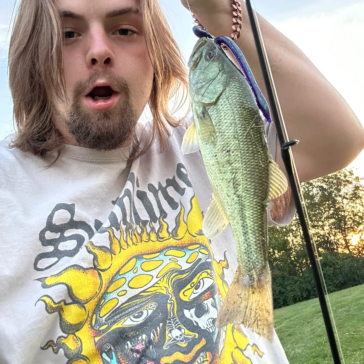 Largemouth bass caught on Fishbrain