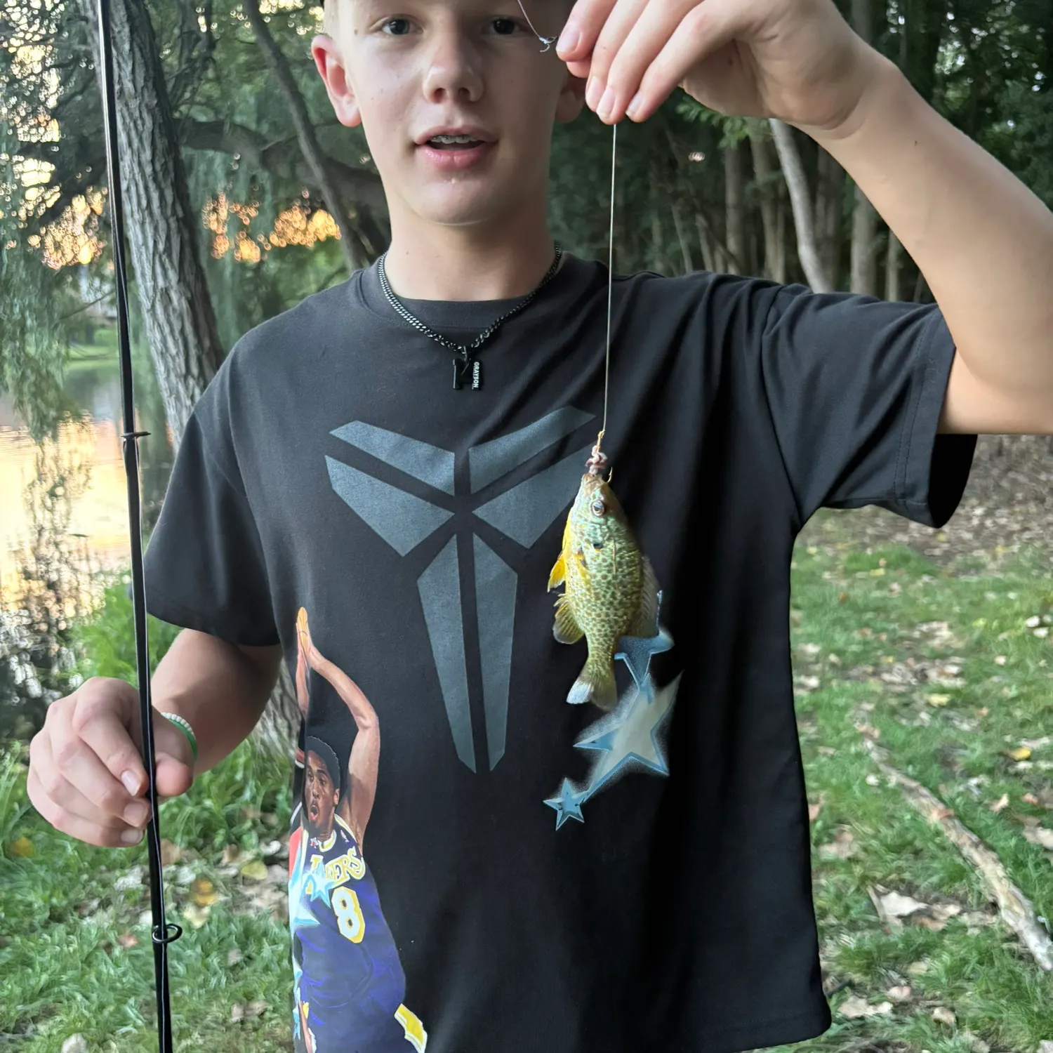 Pumpkinseed caught on Fishbrain