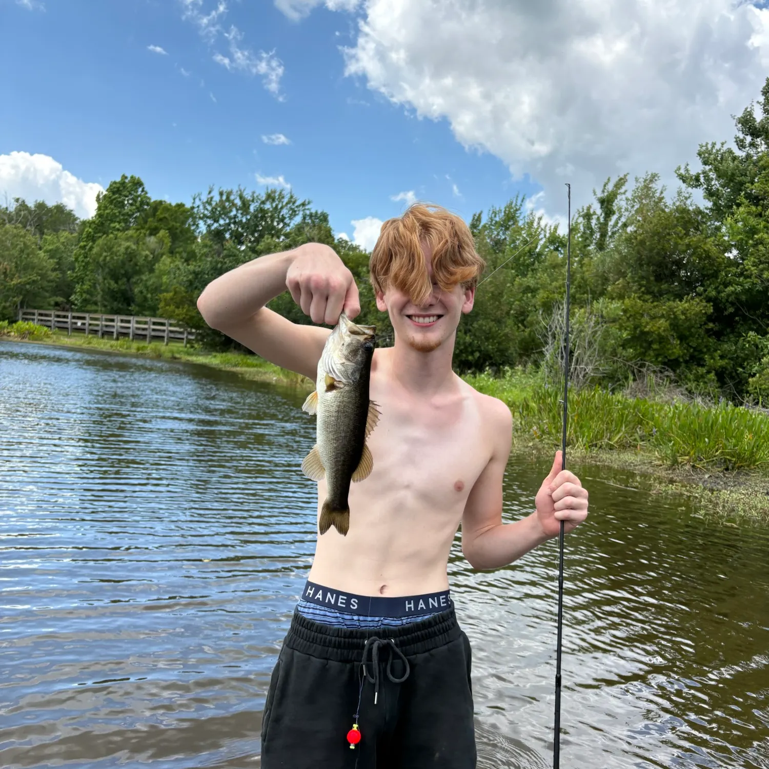 Largemouth bass caught on Fishbrain