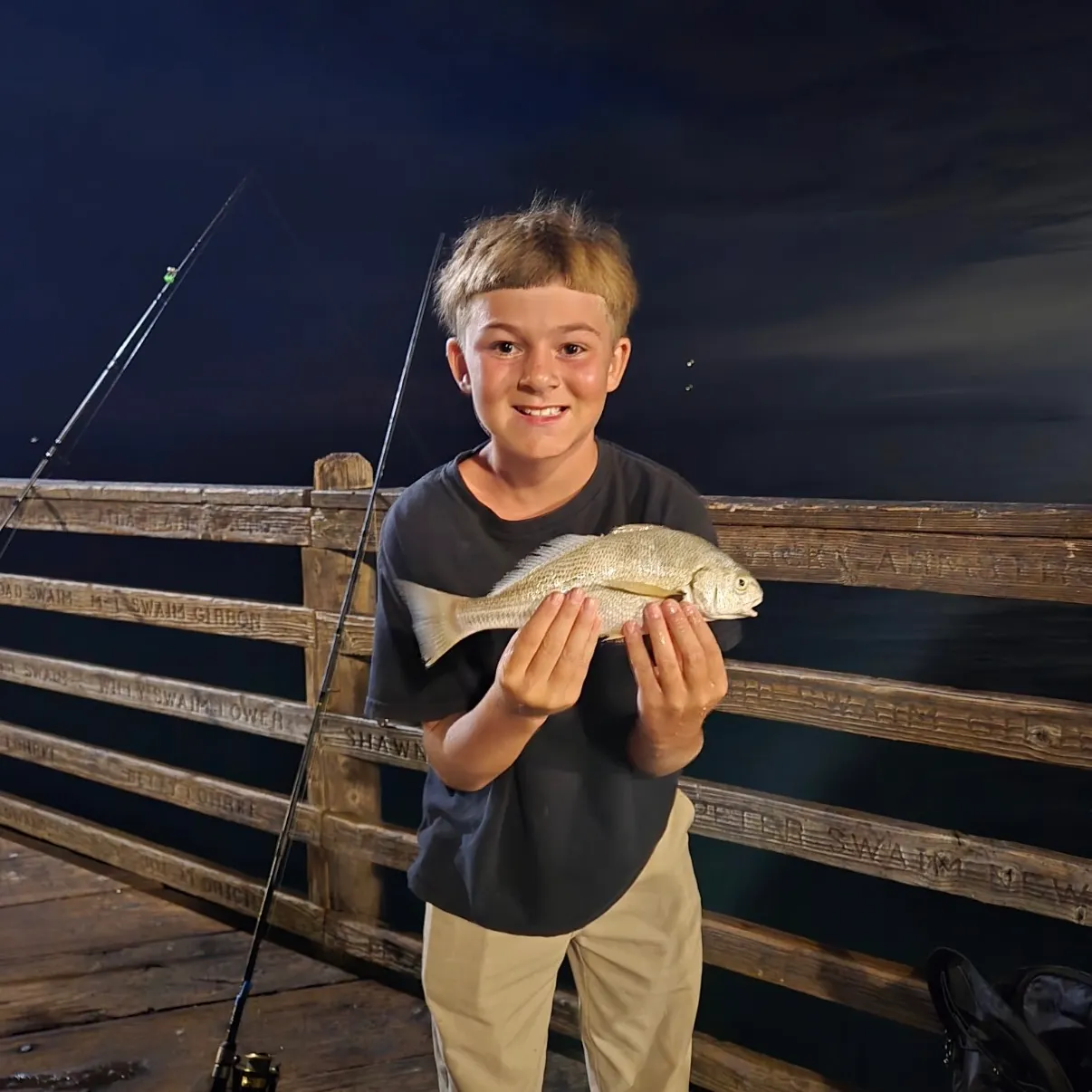 Yellowfin croaker caught on Fishbrain
