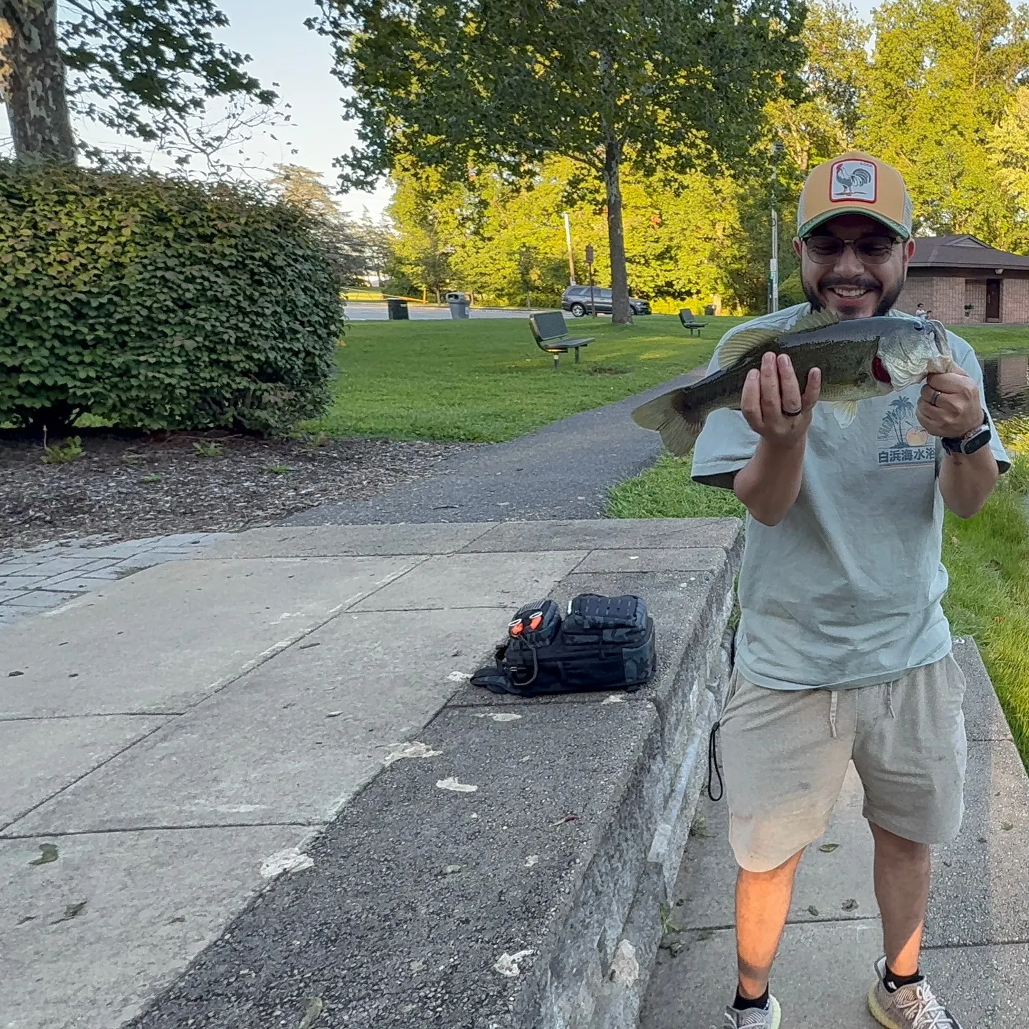 Largemouth bass caught on Fishbrain