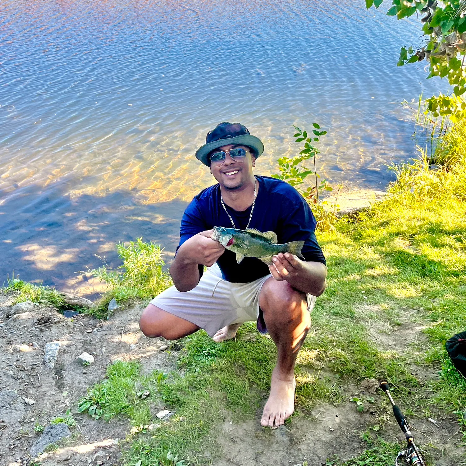 Largemouth bass caught on Fishbrain