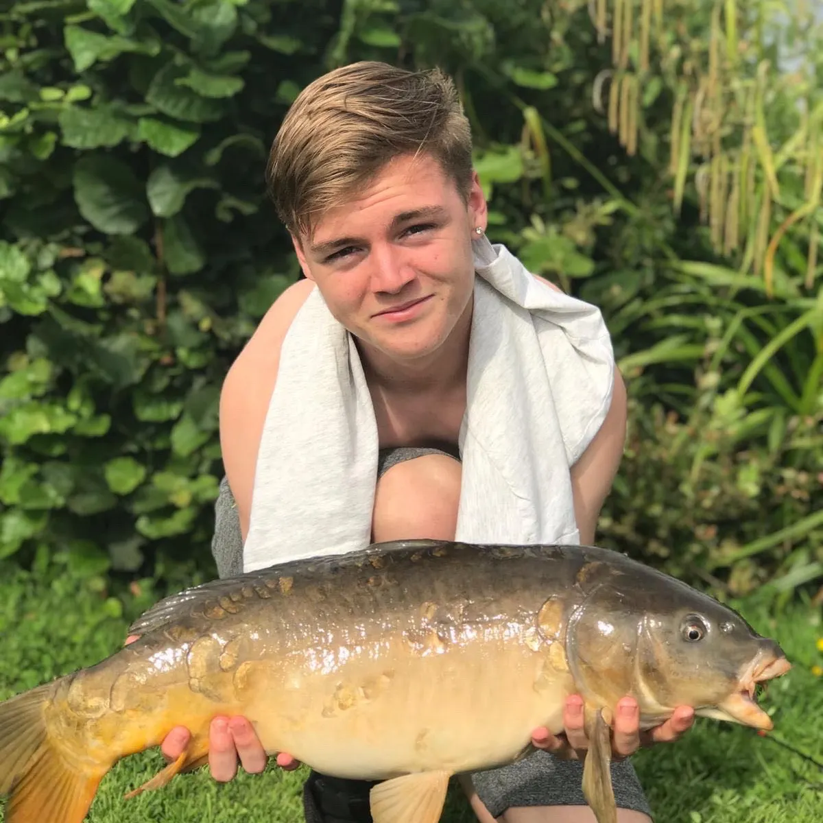 Leather carp caught on Fishbrain