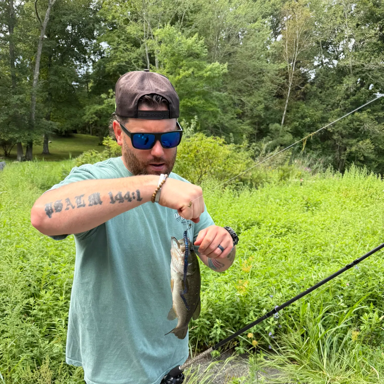 Largemouth bass caught on Fishbrain