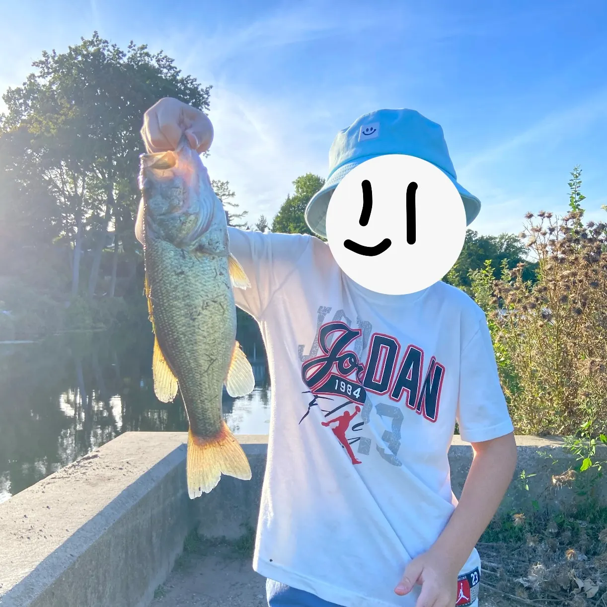 Largemouth bass caught on Fishbrain