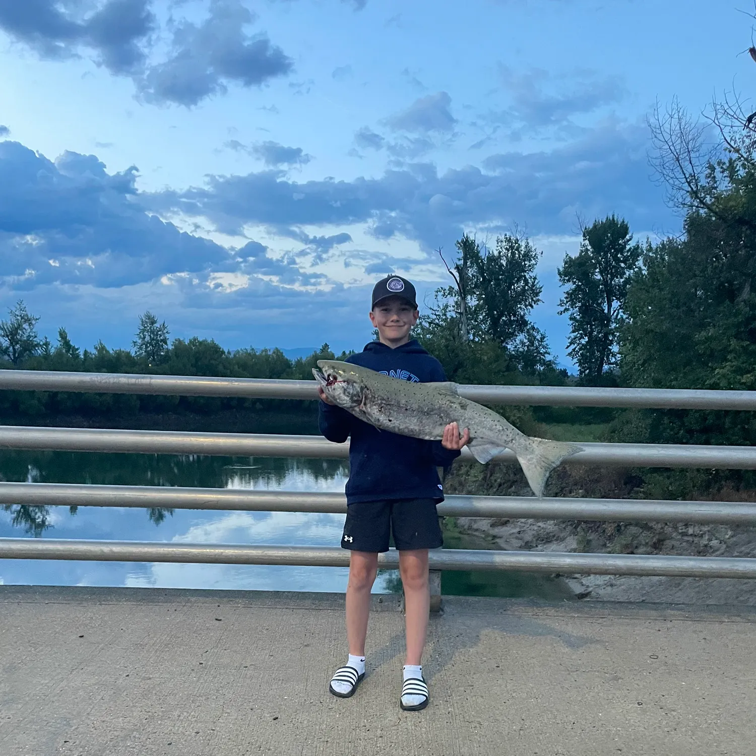 Chinook salmon caught on Fishbrain