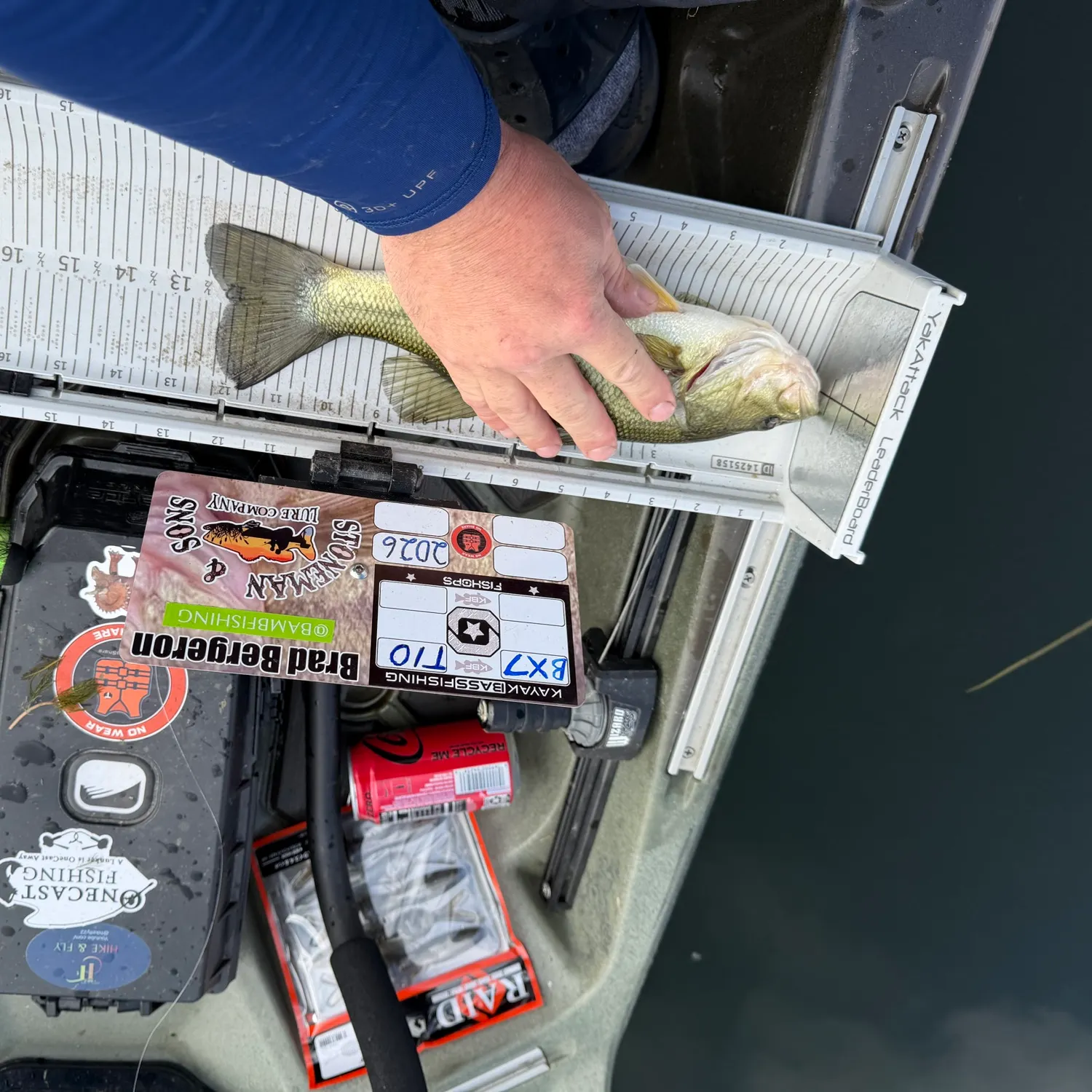 Largemouth bass caught on Fishbrain