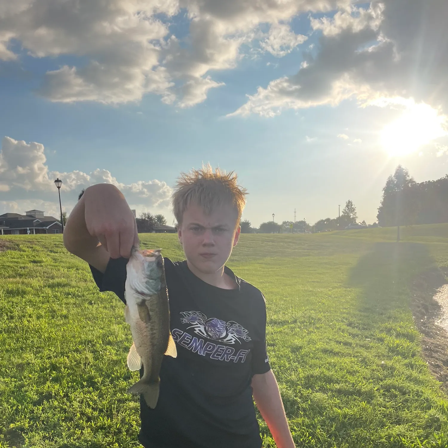 Largemouth bass caught on Fishbrain