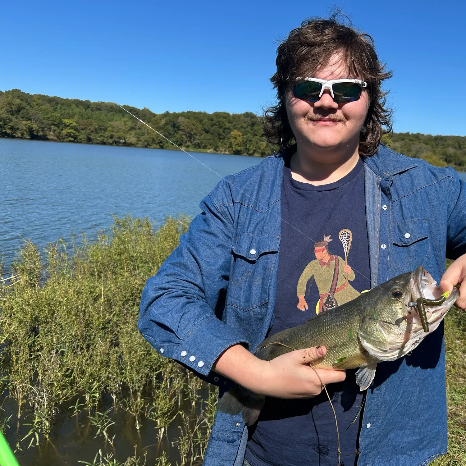 Largemouth bass caught on Fishbrain