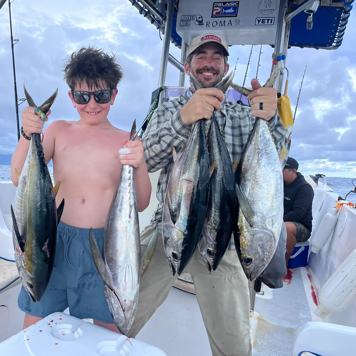Yellowfin tuna caught on Fishbrain