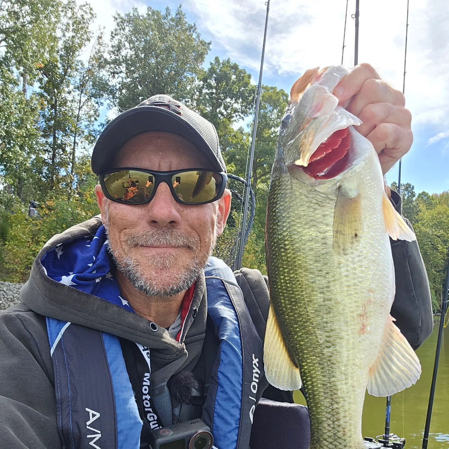 Largemouth bass caught on Fishbrain