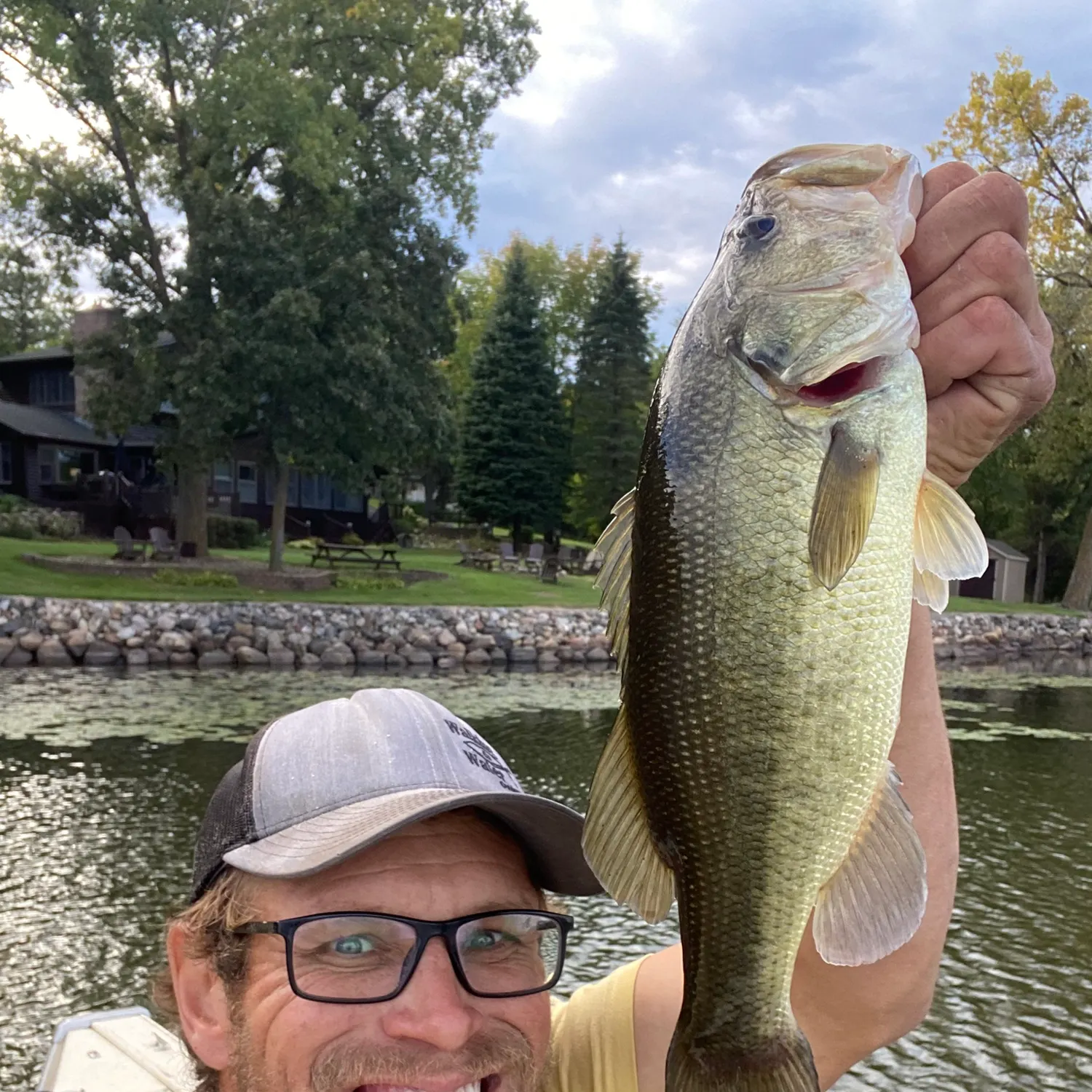 Largemouth bass caught on Fishbrain