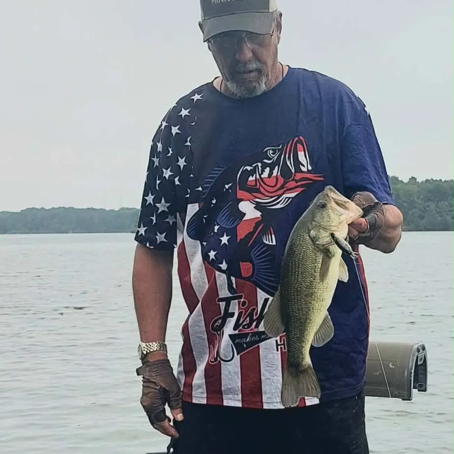 Largemouth bass caught on Fishbrain