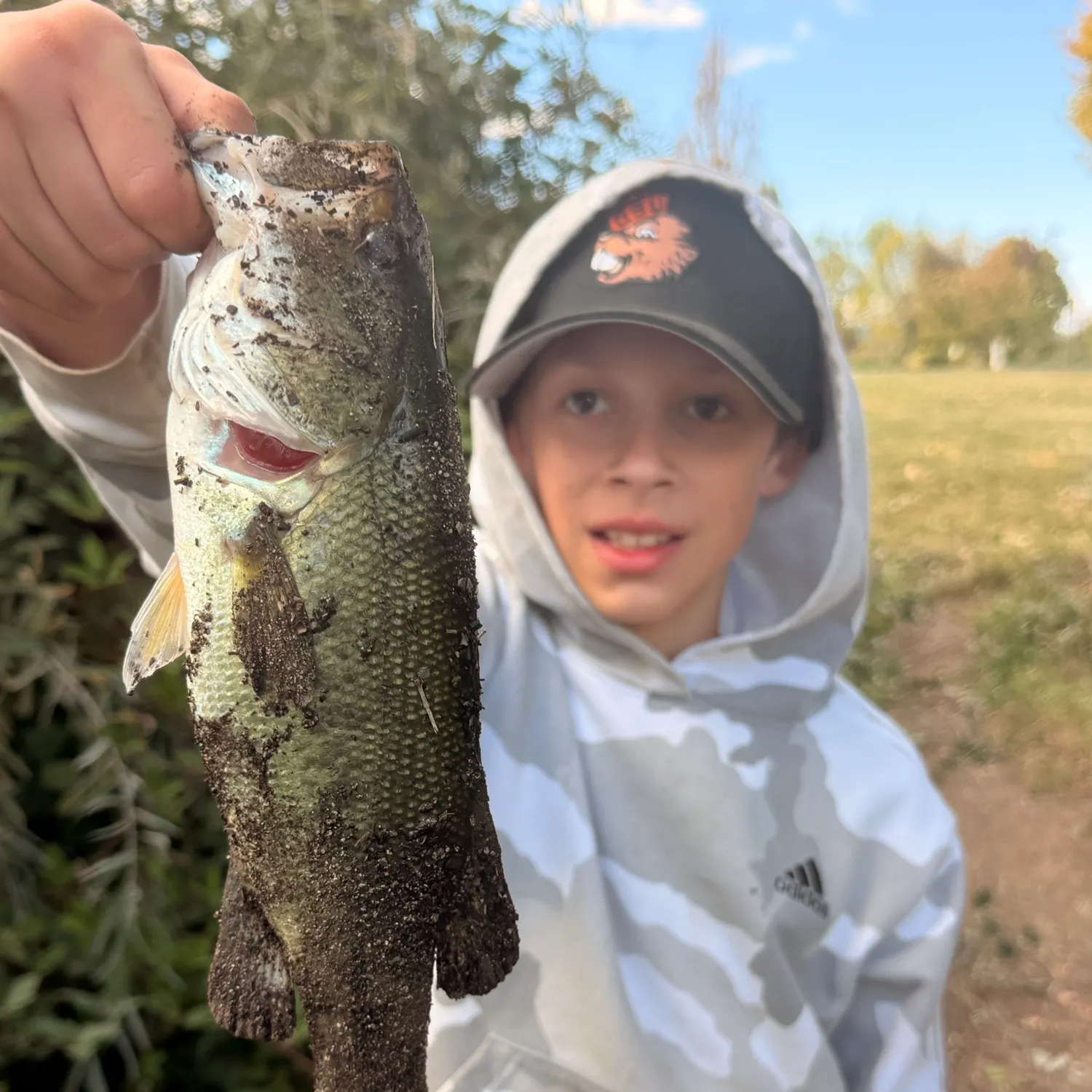 Largemouth bass caught on Fishbrain