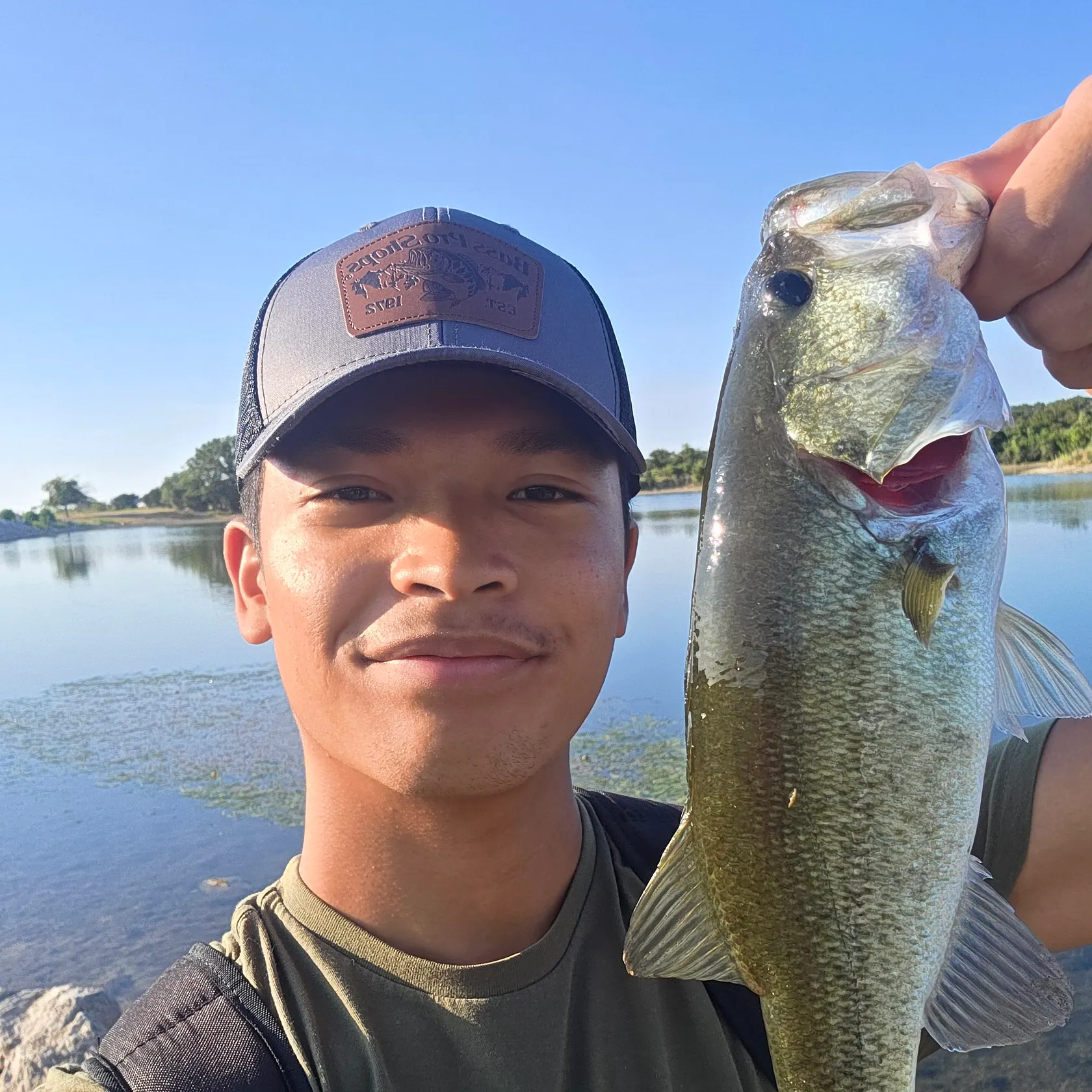 Largemouth bass caught on Fishbrain